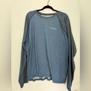 Columbia Men’s Blue Long Sleeve Performance Tee XXL Lightweight